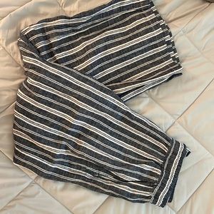 Old Navy, wide leg linen pants